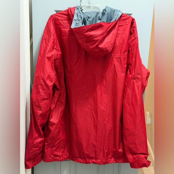 Columbia Men's Watertight II Rain Hooded Jacket, Red/Gray Nylon, Size XL - Picture 5 of 11